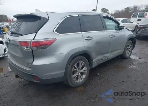 2015 Toyota Highlander Xle V6 from USA, damaged, VIN 5TDJKRFH8FS186764